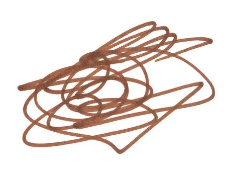 Doodle drawn on a white isolated background with a bright marker. Stock Photos
