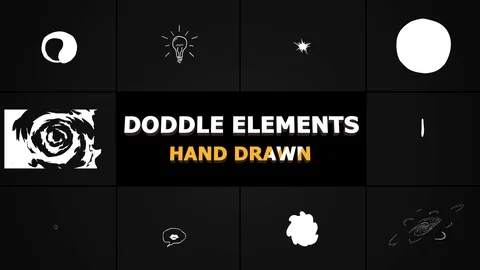 Doodle Elements Stockmateriaal After Effects