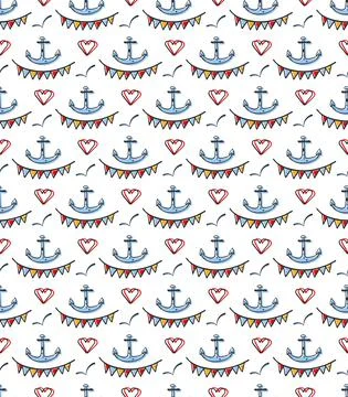 Doodle festive seamless pattern. Hand drawn cartoon style design illustration Illustrazione stock