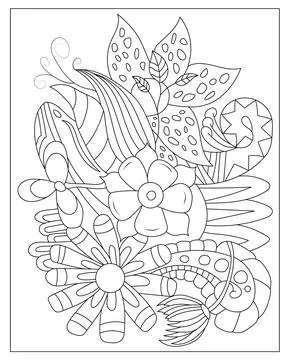 Doodle flower Stock Illustration