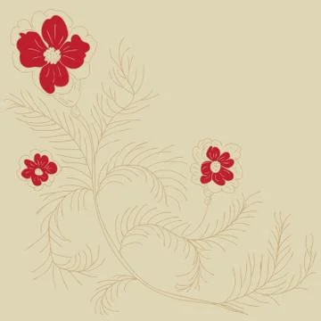Doodle Flowers イラスト素材