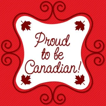 Doodle frame Canada Day maple leaf card in vector format. Stockillustratie
