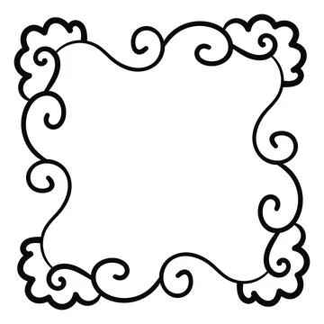 Doodle frame Stock Illustration