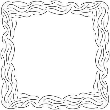 Doodle frame Illustrazione stock