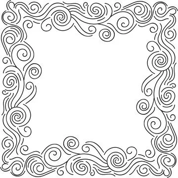 Doodle frame Stock Illustration