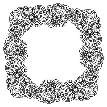 Doodle frame Stock Illustration