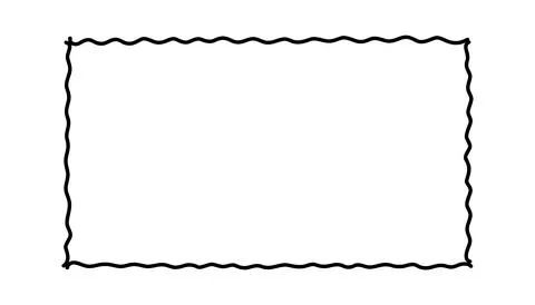 Doodle frames. Rectangle hand drawn borders. Squared ornament frame for Stockillustratie