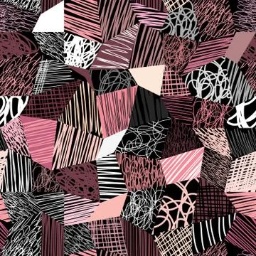 Doodle geometric Illustrazione stock