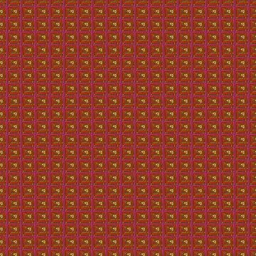 A doodle geometric tiling seamless vector pattern Stock Illustration