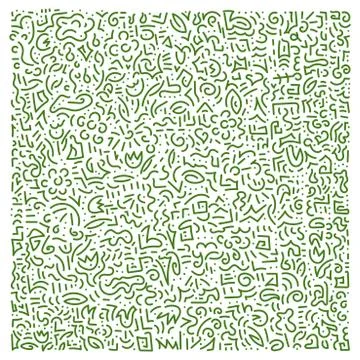 Doodle hand drawing Background. Flowers, leaves. Vector illustration. Can be  Stock Illustration
