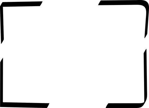 Doodle hand drawn highlight rectangles or frames. Cartoon Geometric shapes Stock Illustration