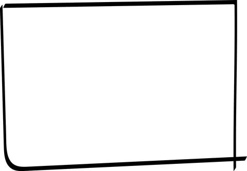 Doodle hand drawn highlight rectangles or frames. Cartoon Geometric shapes 库存插图