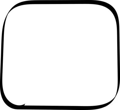 Doodle hand drawn highlight rectangles or frames. Cartoon Geometric shapes 库存插图