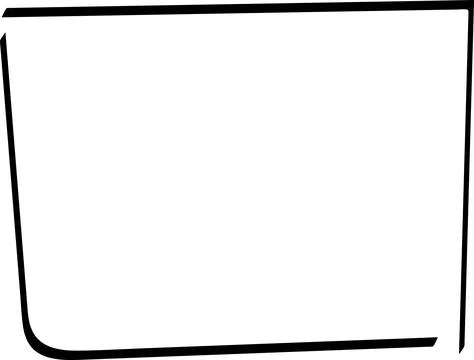 Doodle hand drawn highlight rectangles or frames. Cartoon Geometric shapes 库存插图