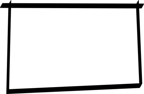 Doodle hand drawn highlight rectangles or frames. Cartoon Geometric shapes Stock Illustration