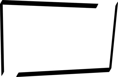 Doodle hand drawn highlight rectangles or frames. Cartoon Geometric shapes 库存插图