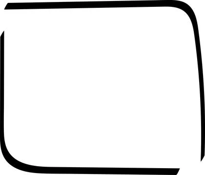 Doodle hand drawn highlight rectangles or frames. Cartoon Geometric shapes 库存插图