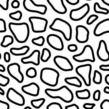 Doodle hand drawn seamless pattern. Scribble sketch texture background Stock Illustration