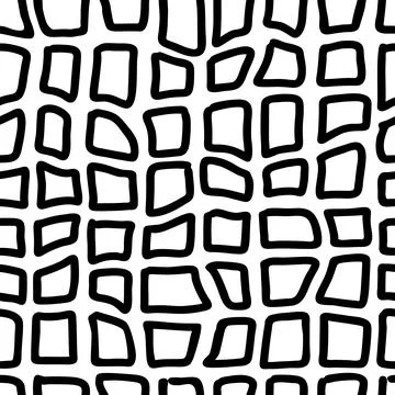 Doodle hand drawn seamless pattern. Scribble sketch texture background Illustrazione stock
