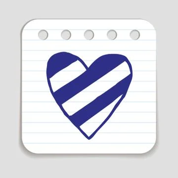 Doodle Heart Icon Stock Illustration