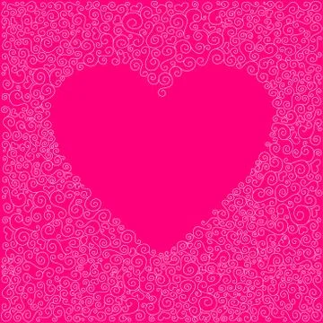 Doodle heart Stock Illustration