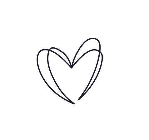 Doodle heart Stock Illustration