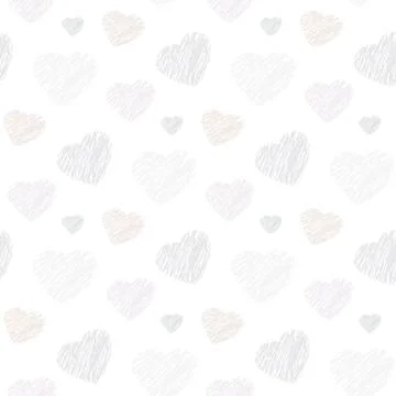 Doodle hearts Stock Illustration