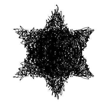 Doodle hexagrzm Stock Illustration