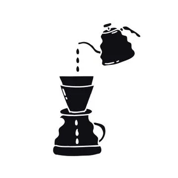 Doodle icon. alternative coffee maker. device for brewing coffee Stock Illustration