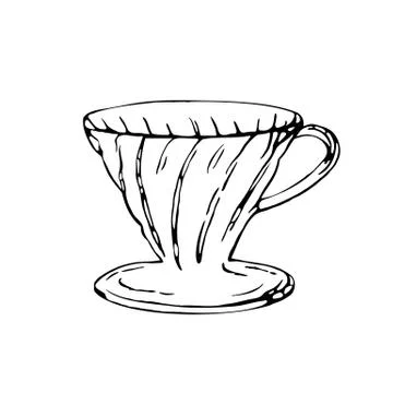 Doodle icon. alternative coffee maker. device for brewing coffee Stock Illustration