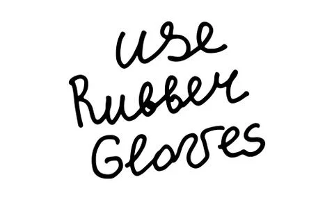 Doodle illustration of covid rules Stock Illustration