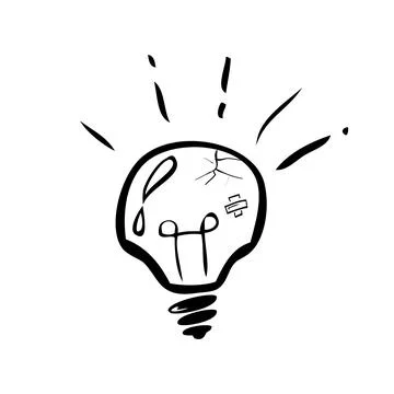 Doodle Illustration for Difficult, Complicated and Hard Way to Get Idea Stock Illustration