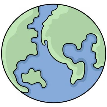Doodle illustration flat icon Stock Illustration