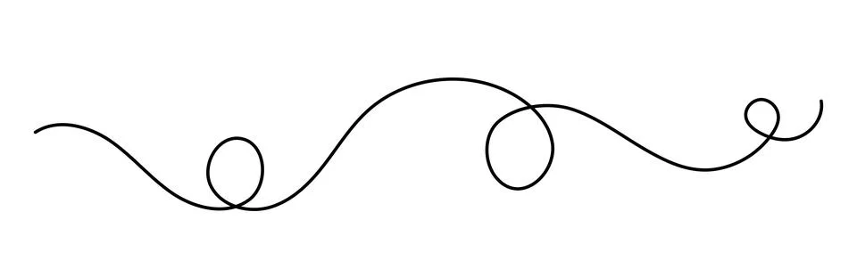 Doodle isolated line, vector simple illustration, decorative art Stock Illustration