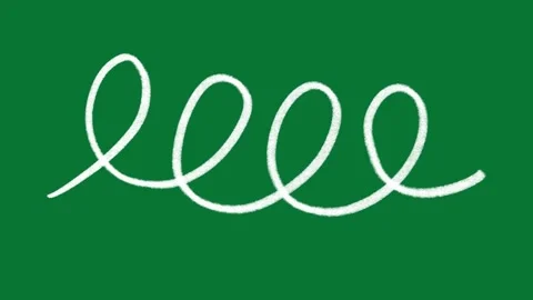 Doodle Line Animation Green Screen Stock-Footage 323469357