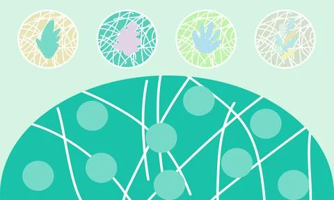Doodle logo design Stock-Illustration