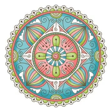 Doodle mandala Stock Illustration