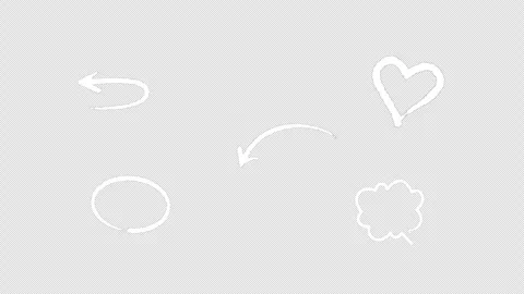 Doodle Marker Elements Pack  Animated Hand-Drawn Lines and Scribbles Stock Footage 332543106