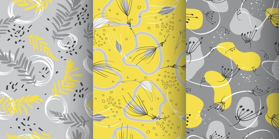 Doodle memphis seamless pattern. Vector fashion spring print. 스톡 일러스트