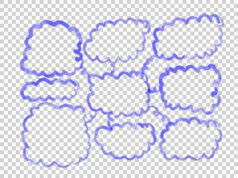 Doodle mind mapping data presentation set illustrator. Stock Illustration