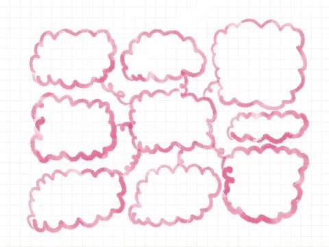 Doodle mind mapping data presentation set illustrator. Stock Illustration