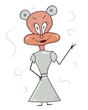 Doodle mother Stock Illustration