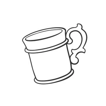 Doodle of mug Stock Illustration