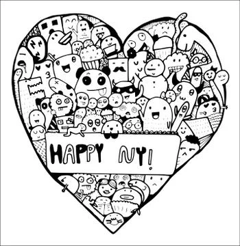 Doodle no1 Stock Illustration