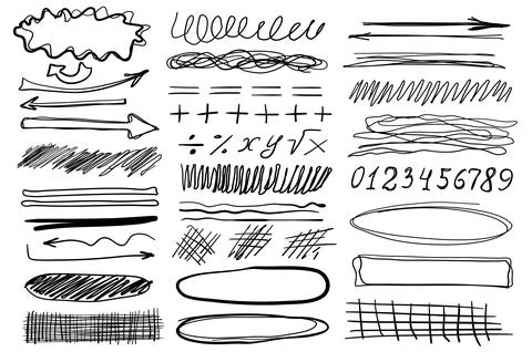 Doodle Objects Stock Illustration