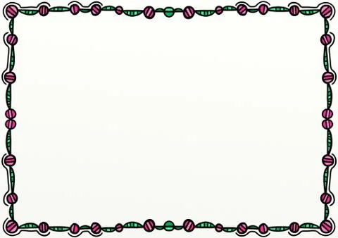 Doodle Page Border Design Stock-Illustration