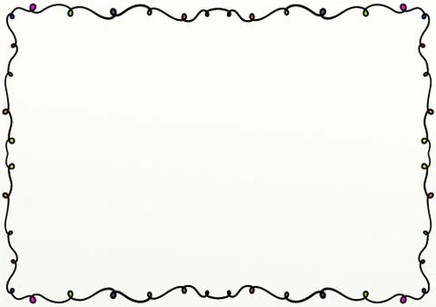 Doodle Page Border Design Stock-Illustration