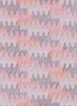 Doodle pattern on geometric shapes in a pastel palette. Stock Illustration
