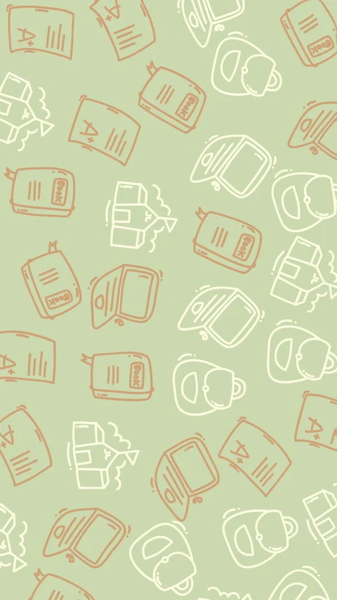 Doodle Pattern of School Supplies and Academic Achievement Icons Video stock 339005982