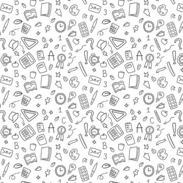 Doodle school style Stock Illustration